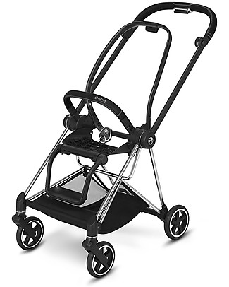 Cybex Telaio Passeggino Mios - Chrome Black - Personalizzabile per la Città Passeggini Leggeri