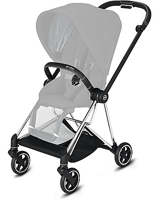 Cybex Telaio Passeggino Mios - Chrome Black - Personalizzabile per la Città Passeggini Leggeri