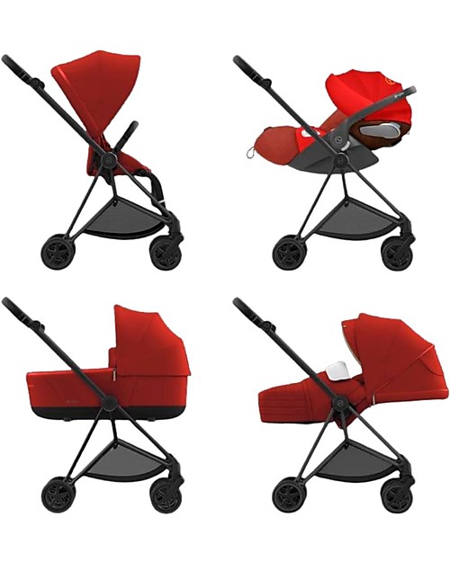 Cybex Telaio Passeggino Mios3 Platinum - Matt Black - per la Città Passeggini Classici