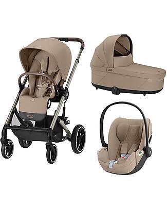 Cybex Trio Balios - Almond Beige - Include Passeggino Navicella e Ovetto Passeggini Trio e Duo