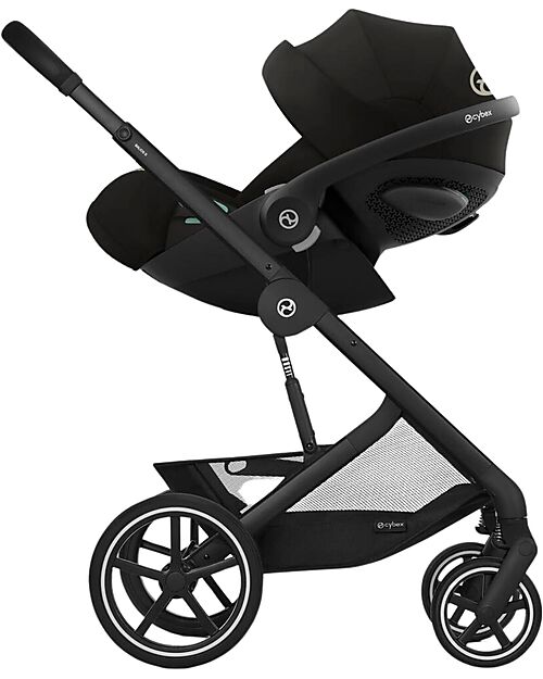 Cybex Trio Balios - Moon Black - Include Passeggino Navicella e Ovetto Passeggini Trio e Duo