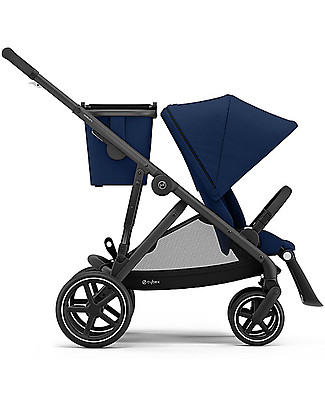 Cybex Trio Gazelle S - Black/Navy Blue + Seggiolino Atom M-i-size Passeggini Trio e Duo