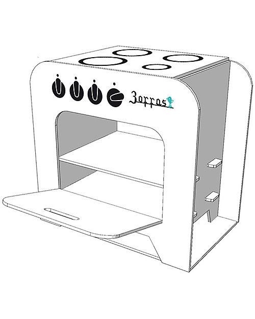 Decoramo Cucina in Cartone Zoffas - Alta 50 cm! Kit Fai Da Te