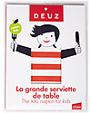 Deuz Bavaglio & Grembiule Cucina Napkid Rosso -100% Cotone Bio Bavagli Classici