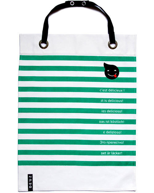 Deuz Bavaglio & Grembiule Cucina Napkid Verde - 100% Cotone Bio Bavagli Classici