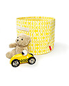 Deuz Contenitore Portagiochi - Foglie Gialle - 100% Cotone Bio (30 cm Ø x 25 cm) Contenitori Porta Giochi