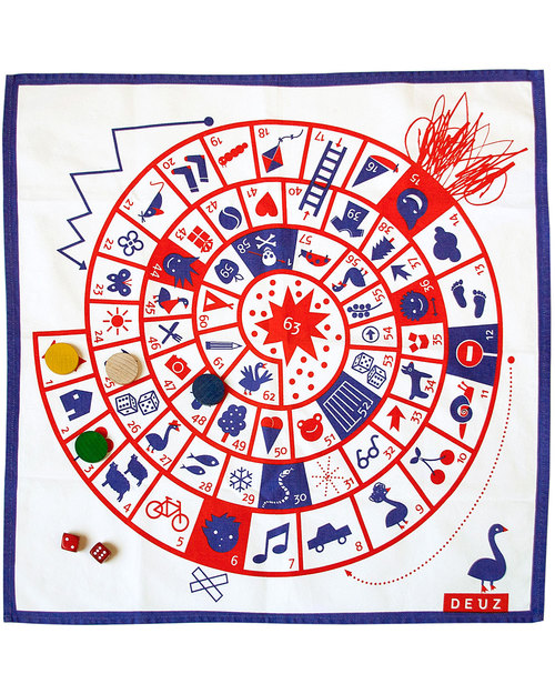 Deuz Il Super Gioco Dell’Oca - Cotone Biologico 100% Giochi da Tavolo