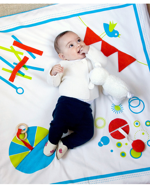 Deuz Tappeto Gioco Imbottito Babymat Verde Acqua - Bio Tappeti Gioco Imbottiti