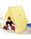 Deuz Tenda Gioco da Campeggio - 1m x 1m x 1m - Cotone Bio - Foglie Gialle Tende Gioco