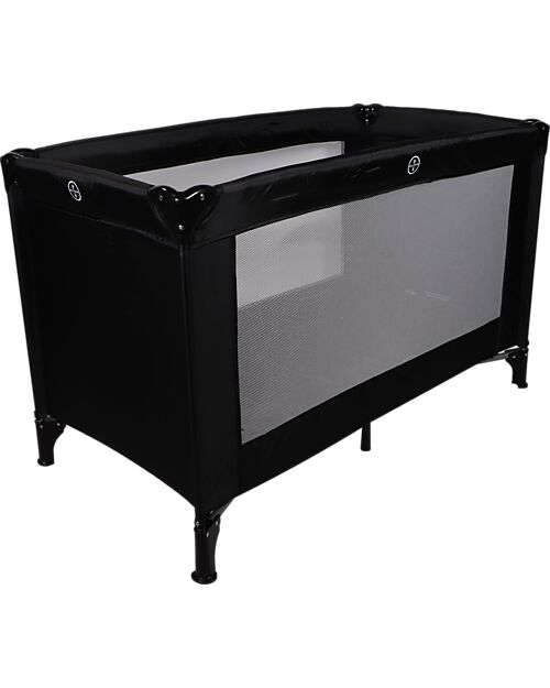 Ding Baby Lettino da Viaggio Basic 0/3 Anni - Nero - Facile da Aprire e Chiudere! Lettini da Viaggio