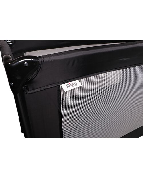 Ding Baby Lettino da Viaggio Basic 0/3 Anni - Nero - Facile da Aprire e Chiudere! Lettini da Viaggio