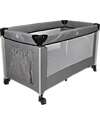 Ding Baby Lettino da Viaggio Stripe Deluxe 0/3 Anni - Grigio - Facile da Aprire e Chiudere! Lettini da Viaggio