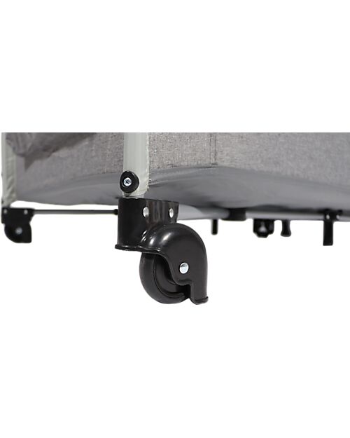 Ding Baby Lettino da Viaggio Stripe Deluxe 0/3 Anni - Grigio - Facile da Aprire e Chiudere! Lettini da Viaggio