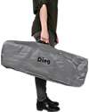 Ding Baby Lettino da Viaggio Stripe Deluxe 0/3 Anni - Grigio - Facile da Aprire e Chiudere! Lettini da Viaggio
