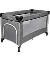 Ding Baby Lettino da Viaggio Stripe Deluxe 0/3 Anni - Grigio - Facile da Aprire e Chiudere! Lettini da Viaggio