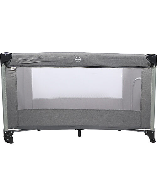 Ding Baby Lettino da Viaggio Stripe Deluxe 0/3 Anni - Grigio - Facile da Aprire e Chiudere! Lettini da Viaggio