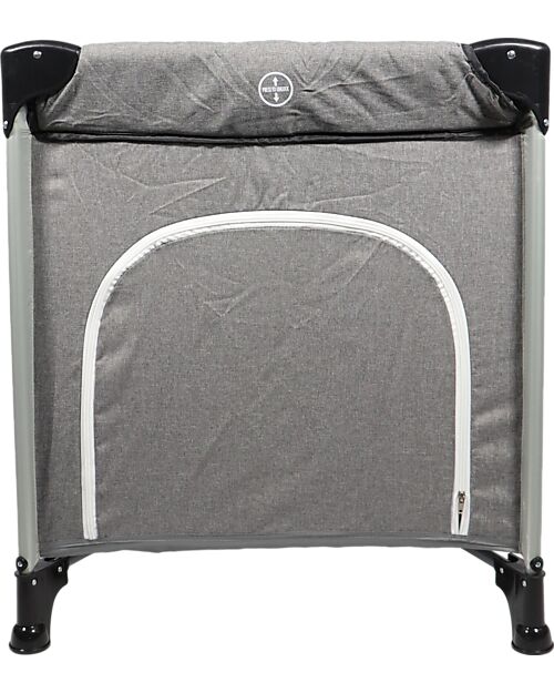 Ding Baby Lettino da Viaggio Stripe Deluxe 0/3 Anni - Grigio - Facile da Aprire e Chiudere! Lettini da Viaggio