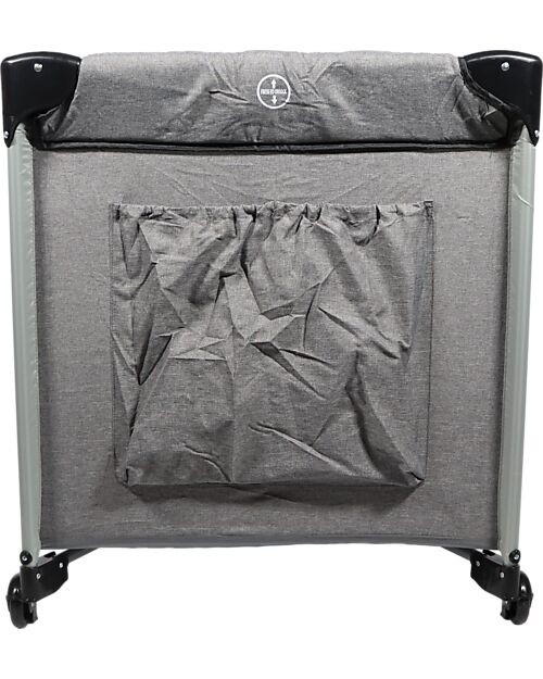 Ding Baby Lettino da Viaggio Stripe Deluxe 0/3 Anni - Grigio - Facile da Aprire e Chiudere! Lettini da Viaggio