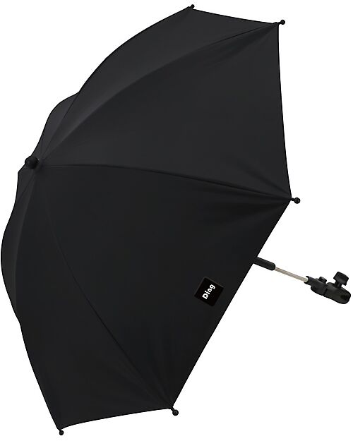 Ding Baby Ombrello per Passeggino - Nero - Protegge da Sole e Pioggia Ombrellini Parasole