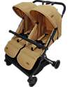 Ding Baby OUTLET Passeggino Fratellare - Duo Buggy - Mellizo - Camel Passeggini Gemellari