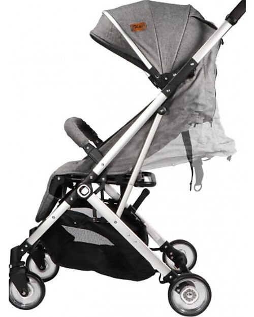 Ding Baby OUTLET - Passeggino Vivo - Grigio/Argento - Schienale Regolabile - Fino a 22kg Passeggini Leggeri