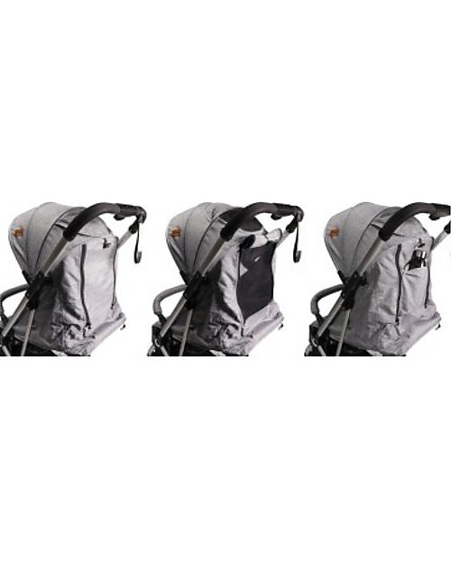 Ding Baby OUTLET - Passeggino Vivo - Grigio/Argento - Schienale Regolabile - Fino a 22kg Passeggini Leggeri