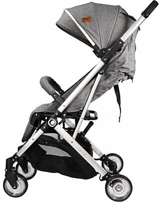 Ding Baby OUTLET - Vivo Stroller - Grey/Silver - Adjustable Backseat - Up to 22kg Lights Strollers