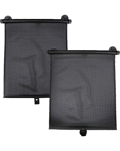 Ding Baby Parasole per Finestrini - Nero - con Sistema Retrattile Accessori Seggiolini Auto