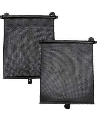 Ding Baby Parasole per Finestrini - Nero - con Sistema Retrattile Accessori Seggiolini Auto