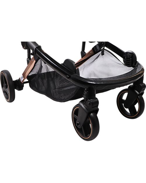 Ding Baby Passeggino Fratellare Amigo Tandem - Nero/Rosé Passeggini Gemellari