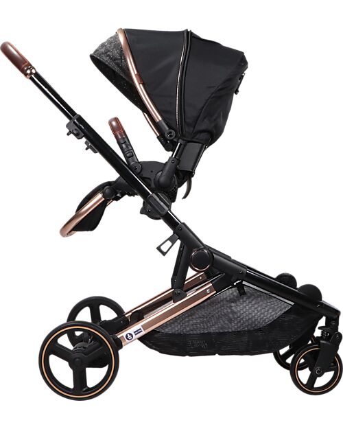 Ding Baby Passeggino Fratellare Amigo Tandem - Nero/Rosé Passeggini Gemellari