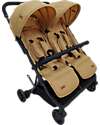Ding Baby Passeggino Fratellare - Duo Buggy - Mellizo - Camel Passeggini Gemellari