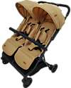 Ding Baby Passeggino Fratellare - Duo Buggy - Mellizo - Camel Passeggini Gemellari