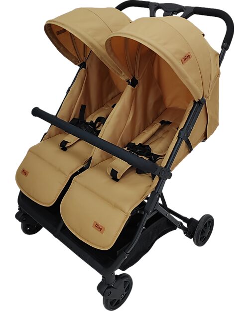Ding Baby Passeggino Fratellare - Duo Buggy - Mellizo - Camel Passeggini Gemellari