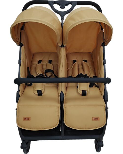 Ding Baby Passeggino Fratellare - Duo Buggy - Mellizo - Camel Passeggini Gemellari