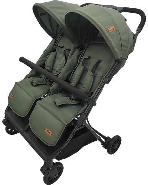 Ding Baby Passeggino Fratellare - Duo Buggy - Mellizo - Forest Green
 Passeggini Gemellari
