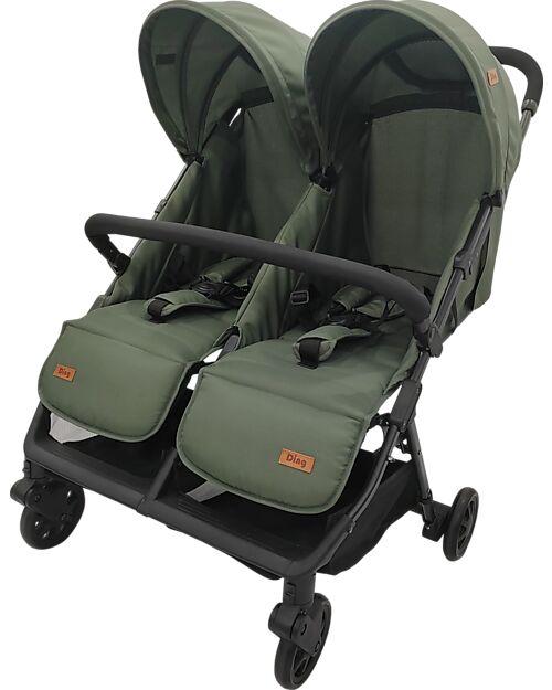 Ding Baby Passeggino Fratellare - Duo Buggy - Mellizo - Forest Green
 Passeggini Gemellari