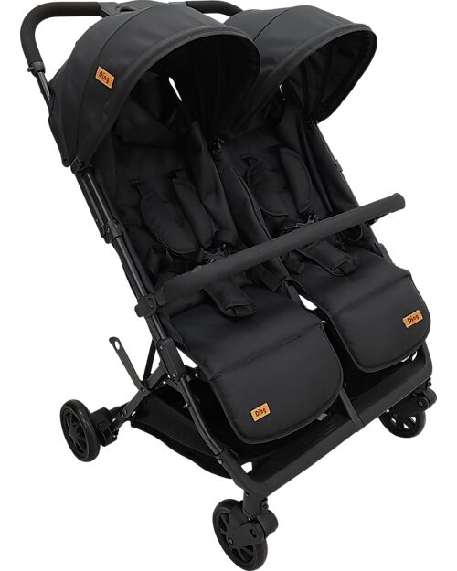 Ding Baby Passeggino Fratellare - Duo Buggy - Mellizo - Nero
 Passeggini Gemellari