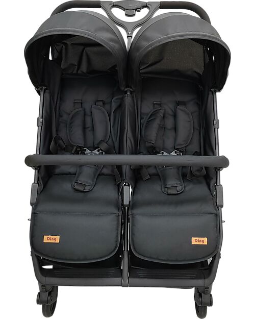 Ding Baby Passeggino Fratellare - Duo Buggy - Mellizo - Nero
 Passeggini Gemellari