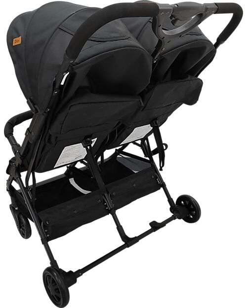 Ding Baby Passeggino Fratellare - Duo Buggy - Mellizo - Nero
 Passeggini Gemellari