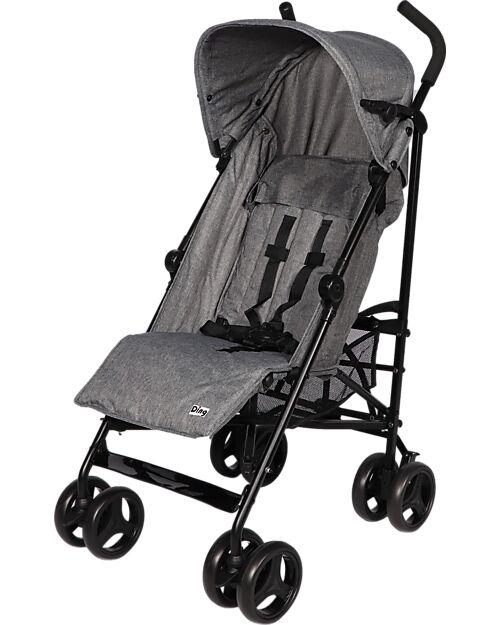Ding Baby Passeggino Leggero Gogo dai 6 Mesi - Grigio - Facilmente Ripiegabile Passeggini Leggeri