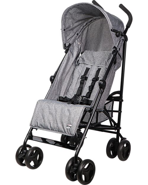 Ding Baby Passeggino Leggero Gogo dai 6 Mesi - Grigio - Facilmente Ripiegabile Passeggini Leggeri