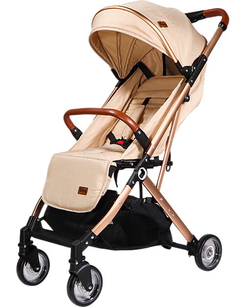 Ding Baby Passeggino Vivo - Beige/Rosé - Schienale Regolabile - Fino a 22kg Passeggini Leggeri