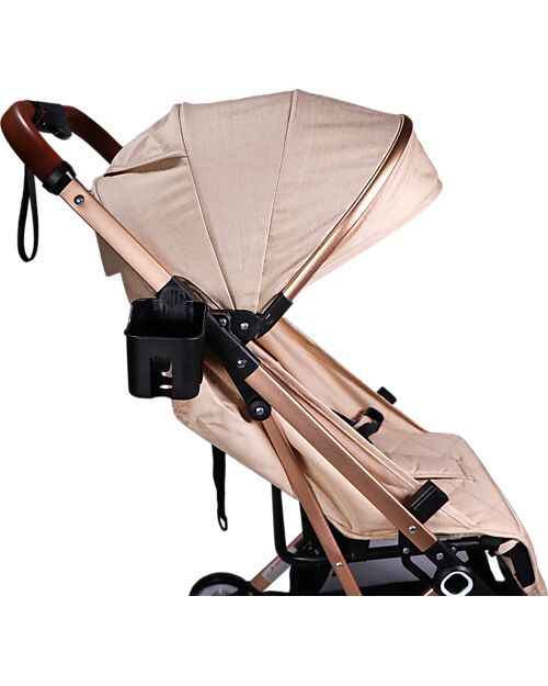 Ding Baby Passeggino Vivo - Beige/Rosé - Schienale Regolabile - Fino a 22kg Passeggini Leggeri