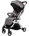 Ding Baby Passeggino Vivo - Grigio/Argento - Schienale Regolabile - Fino a 22kg Passeggini Leggeri