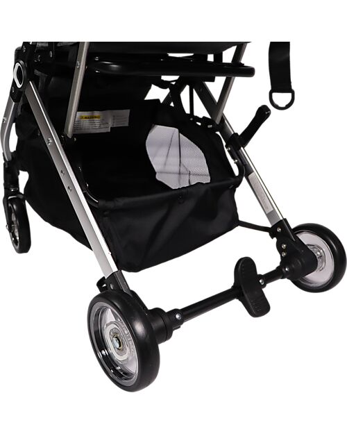 Ding Baby Passeggino Vivo - Grigio/Argento - Schienale Regolabile - Fino a 22kg Passeggini Leggeri