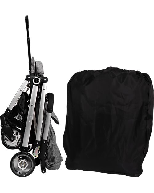 Ding Baby Passeggino Vivo - Grigio/Argento - Schienale Regolabile - Fino a 22kg Passeggini Leggeri