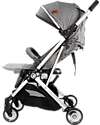 Ding Baby Passeggino Vivo - Grigio/Argento - Schienale Regolabile - Fino a 22kg Passeggini Leggeri