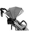Ding Baby Passeggino Vivo - Grigio/Argento - Schienale Regolabile - Fino a 22kg Passeggini Leggeri