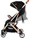 Ding Baby Passeggino Vivo - Nero/Rosé - Schienale Regolabile - Fino a 22kg Passeggini Leggeri